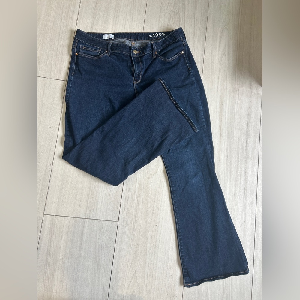 GAP 1969 Dark Blue Flare Women's Jeans